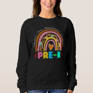Sweatshirt Retour à l'école où l'aventure commence Arc-en-cie