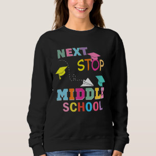 Sweatshirt Retour À L'École Prochaine Arrêt Enseignant Stu