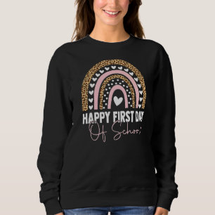 Sweatshirt Retour À L'École Rainbow Joyeux Premier Jour De L'