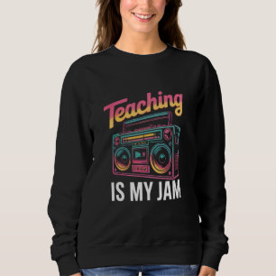 Sweatshirt Retour à l'école Rétro Enseigner est mon truc 80s