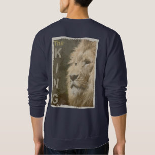 Sweatshirt Retour Design Imprimer Pop Art Lion Head The King 