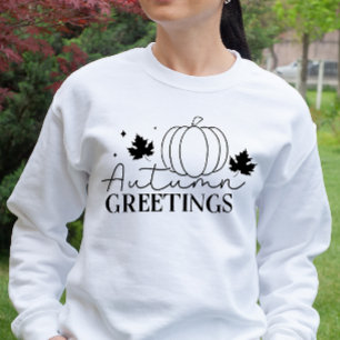 SWEATSHIRT RÉTRO À THÈME AUTOMNE CITROUILLE DE SALUTAGE AUTOM