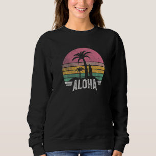 Sweatshirt Retro Aloha Hawaii Hawaii Island Palm Beach Surf