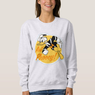 Sweatshirt Rétro Badge Donald Duck "Oh zut alors"