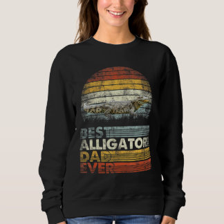 Sweatshirt Rétro Best Alligator Papa Ever Animals