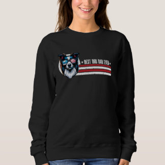 Sweatshirt Retro Bordure Collie Animaux de compagnie Best Chi
