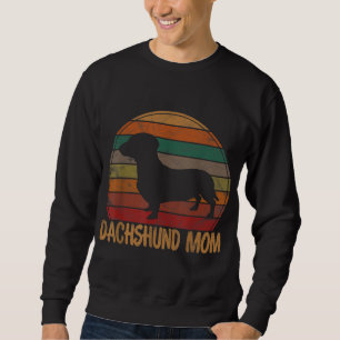 Sweatshirt Retro Dachshund Maman Cadeau Doxie Chien Propriéta