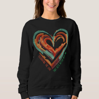 Sweatshirt Rétro en forme de coeur