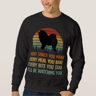 Sweatshirt Retro Funny Chow Chow Propriétaire Amoureux des ch