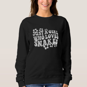 Sweatshirt Rétro Groovy Boho Hippie Juste Une Fille Qui Aime 