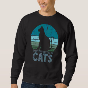 Sweatshirt Rétro Katze 1