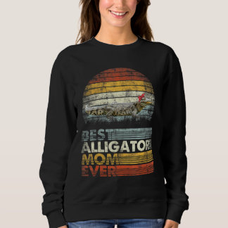 Sweatshirt Rétro Meilleur Alligator Maman toujours Animaux