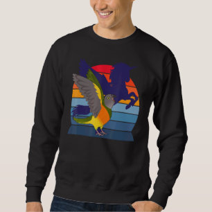 Sweatshirt Retro Parrot I Winging Unicorn I Screaming Sénégal