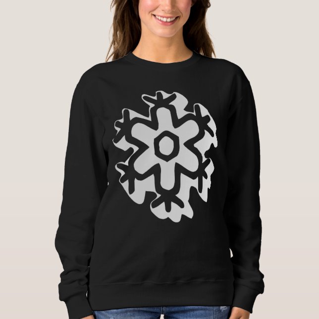 Sweatshirt Retro Snowflake Super (Devant)