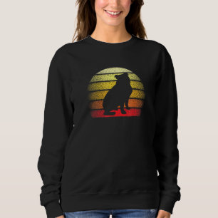 Sweatshirt Retro Sunset Anglais Bulldog Chien Conception du t