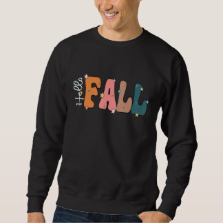 Sweatshirt Retro Vintage Bonjour Automne