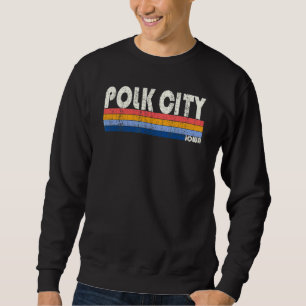 Sweatshirt Retro Vintage les années 70 80s Style Polk City Io