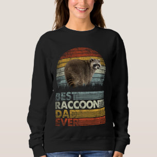 Sweatshirt Retro Vintage Meilleur Raccoon Papa Jamais Animaux