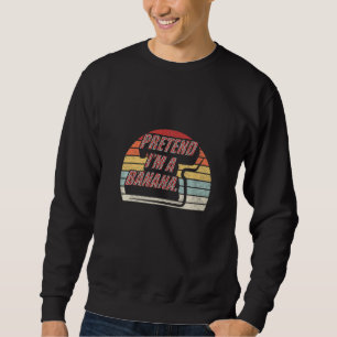 Sweatshirt Rétro Vintage Preuve I M A Banana Halloween