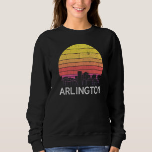 Sweatshirt Rétro Virginia Arlington Skyline Vintage Urbain Bu