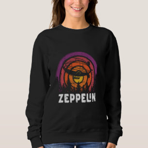 Sweatshirt Rétro Zeppelin les années 70 80s Dirigible Airship