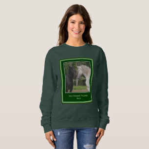Sweatshirt Réunion Cheval Ajouter Vos Propres Mots Personnali