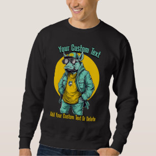 Sweatshirt Rhino Mode animal à la mode