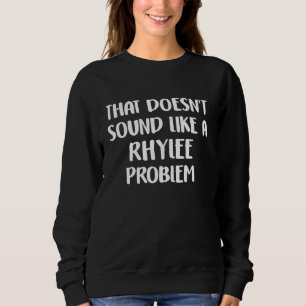Sweatshirt Rhylee Personnalisé Cute Flower Girls Rhylee Name
