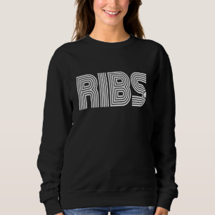 Sweatshirt Ribs Food Retro les années 70 80s