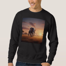 Robot Elephant at Sunset