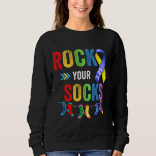 Sweatshirt Rock Your Socks Autism