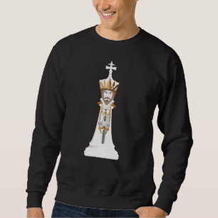 Sweatshirt roi blanc