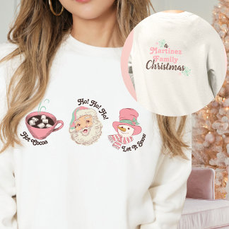Sweatshirt ROK NOEL Custom Vintage Noël Famille Père Noël