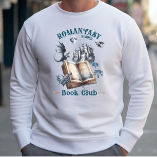 Sweatshirt Romantasy Reader Dragon Book Club Castle