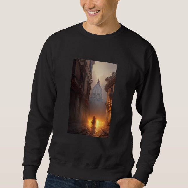 Sweatshirt Rome Fantastique Académique Sombre Gothique (Devant)