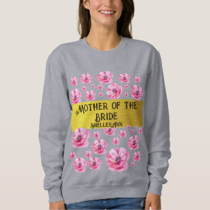 Sweatshirt Rose Florale & Or Tunique de Mère de la Mariée