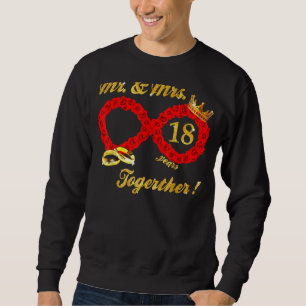 Sweatshirt Rose M. Mme Infinite Love Together Marié Couple