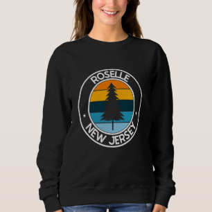Sweatshirt Roselle New Jersey NJ USA City Pride Retro Sunset