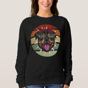 Sweatshirt Rottie Mom Rockabilly Rottweiler Chien Vintage Ret