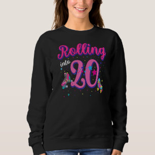 Sweatshirt Roulement Dans 20 Anniversaire Garçon Roller Patin