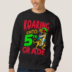 Sweatshirt Roulement en 5e année Dinosaure T-Rex Garçons Enfa