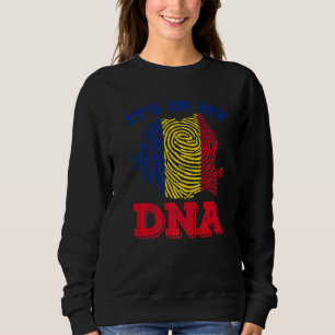 Sweatshirt ROUMANIE, C'est dans mon ADN, Fiers Roumains Drape