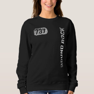 Sweatshirt Round Rock Texas 737 Code régional Vintage Retro