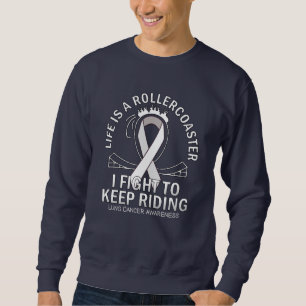 Sweatshirt Ruban blanc de sensibilisation au cancer du poumon