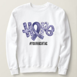 Sweatshirt Ruban de sensibilisation à l'espoir Hashtag person
