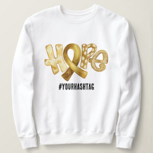 Sweatshirt Ruban de sensibilisation à l'espoir Hashtag person