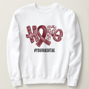 Sweatshirt Ruban de sensibilisation à l'espoir Hashtag person