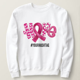Sweatshirt Ruban de sensibilisation à l'espoir Hashtag person