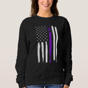 Sweatshirt Ruban de sensibilisation au violet de l'épilepsie