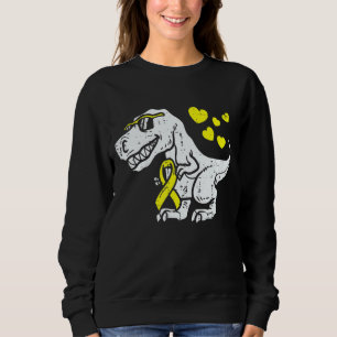 Sweatshirt Ruban jaune Trex Dino Endometriose Ki